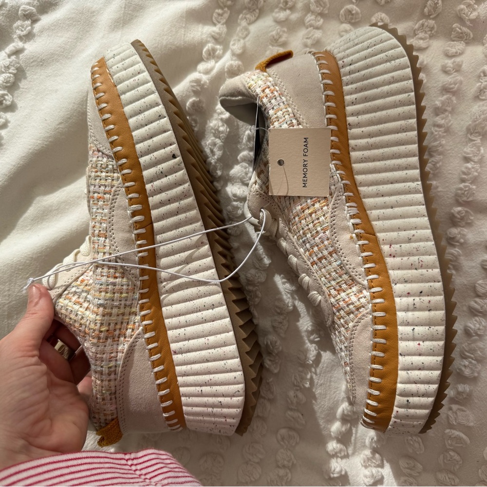 Target Cream and Tan Chunky Sole Sneakers